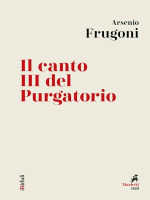 cover image of Il canto III del Purgatorio
